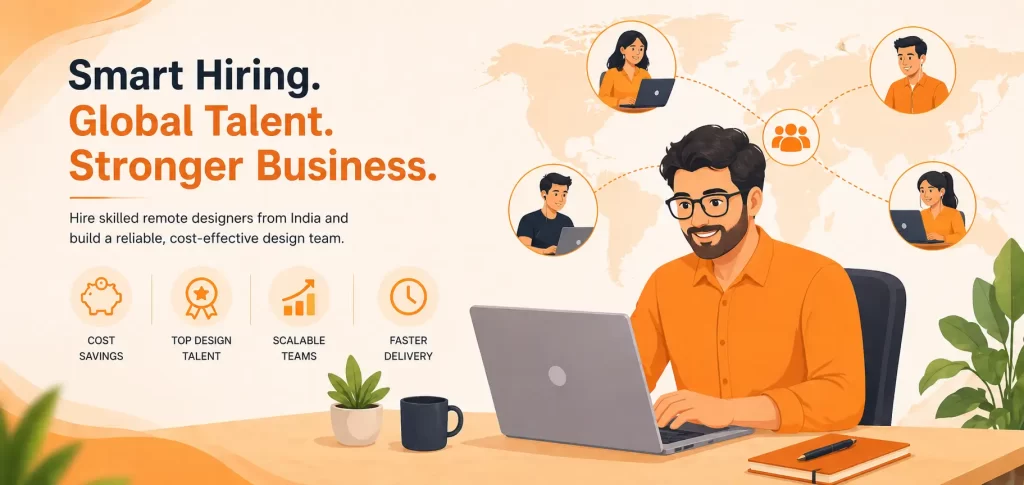 hire offshore designers UK hire remote designers for UK companies