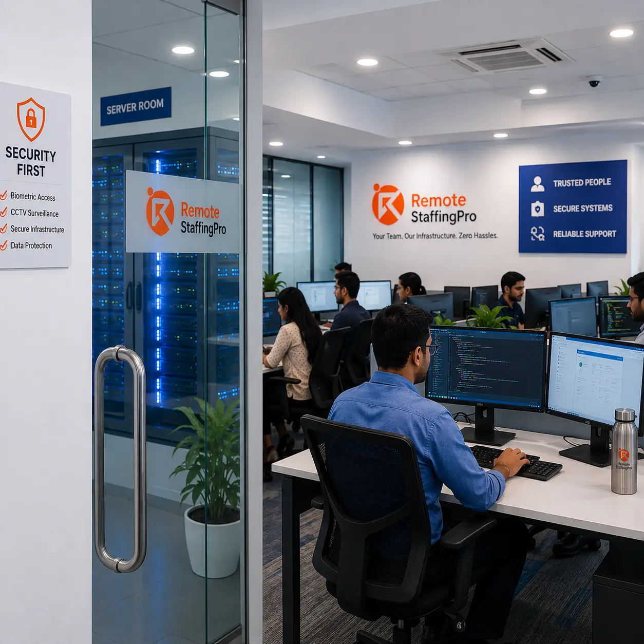 GDPR compliant outsourcing India - secure managed office infrastructure